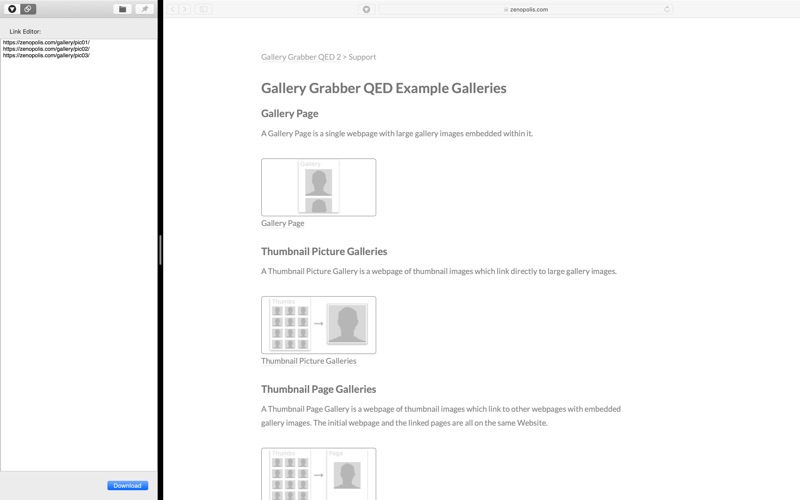 Gallery grabber qed software